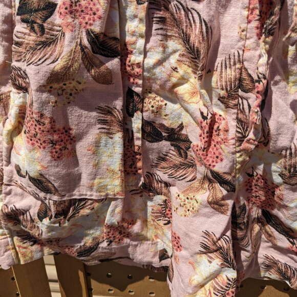 Time And Tru Tropical Floral Drawstring Shorts Sz S (4-6) - Picture 5 of 7